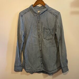 -Caslon Denim Button-Up-